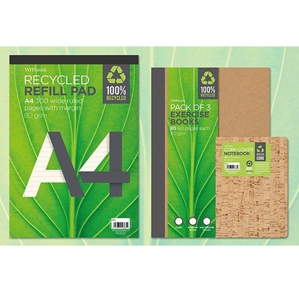 We use pulp from recycled or certified sources in all of our own-brand stationery products.